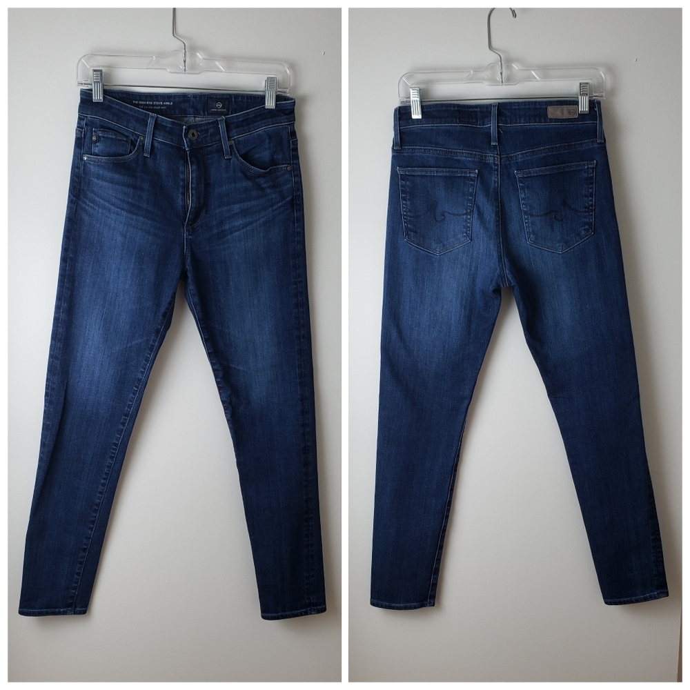 Relisted Adriano Goldschmeid dk wash highrise skinny jeans - Picture 2 of 6